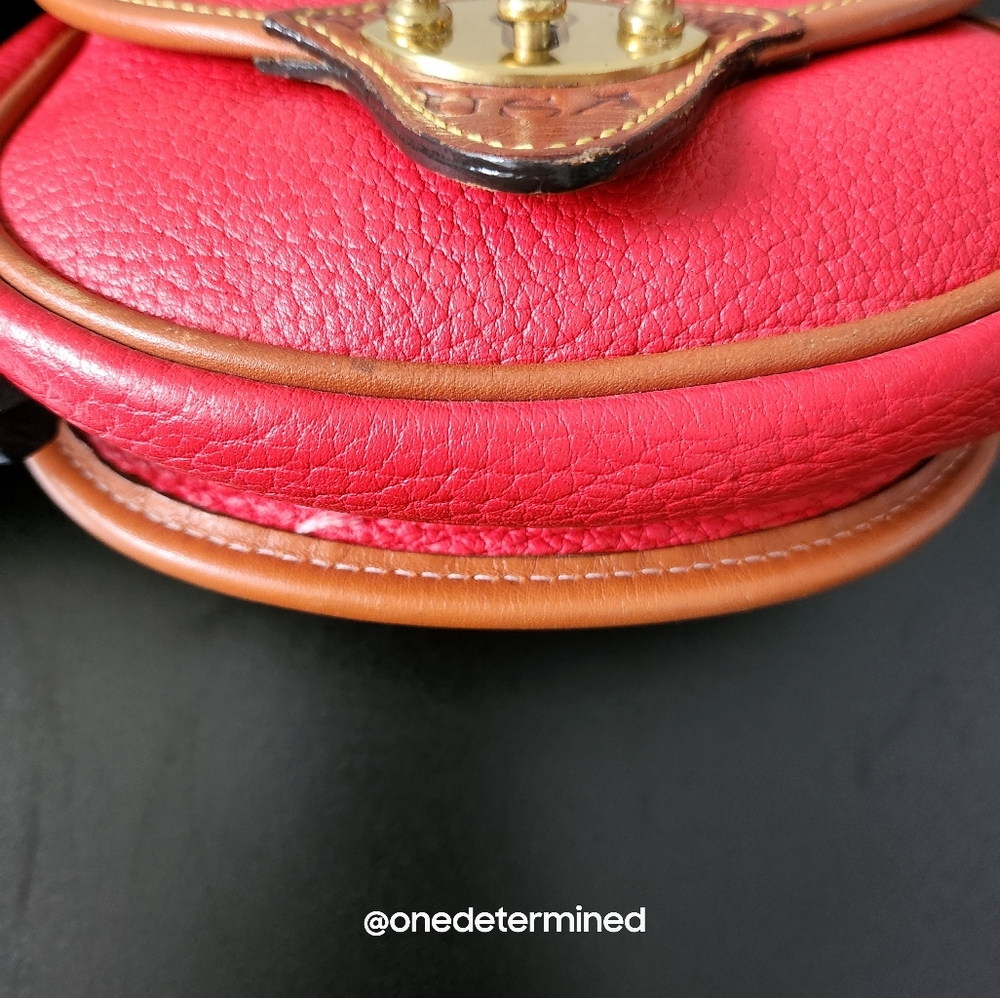 Vintage Dooney Red Leather Belt Bag - Picture 10 of 16